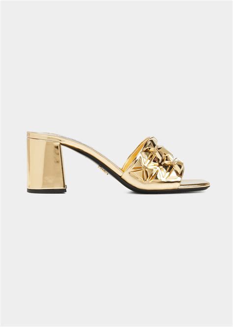 prada sandalo a borchie|prada leather sandals.